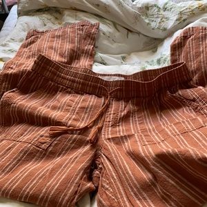 striped summer pants